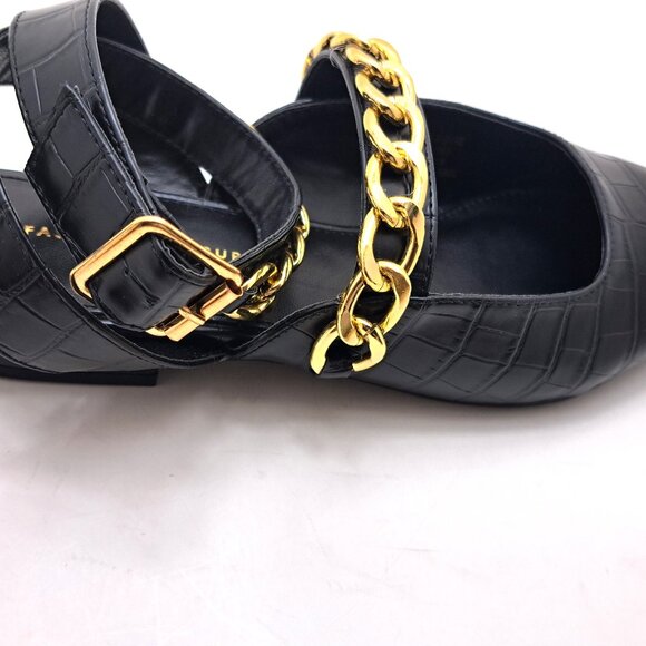 Fashion to Figure Aliza Women's Ankle Strap Flats - Size 8 - Picture 10 of 13